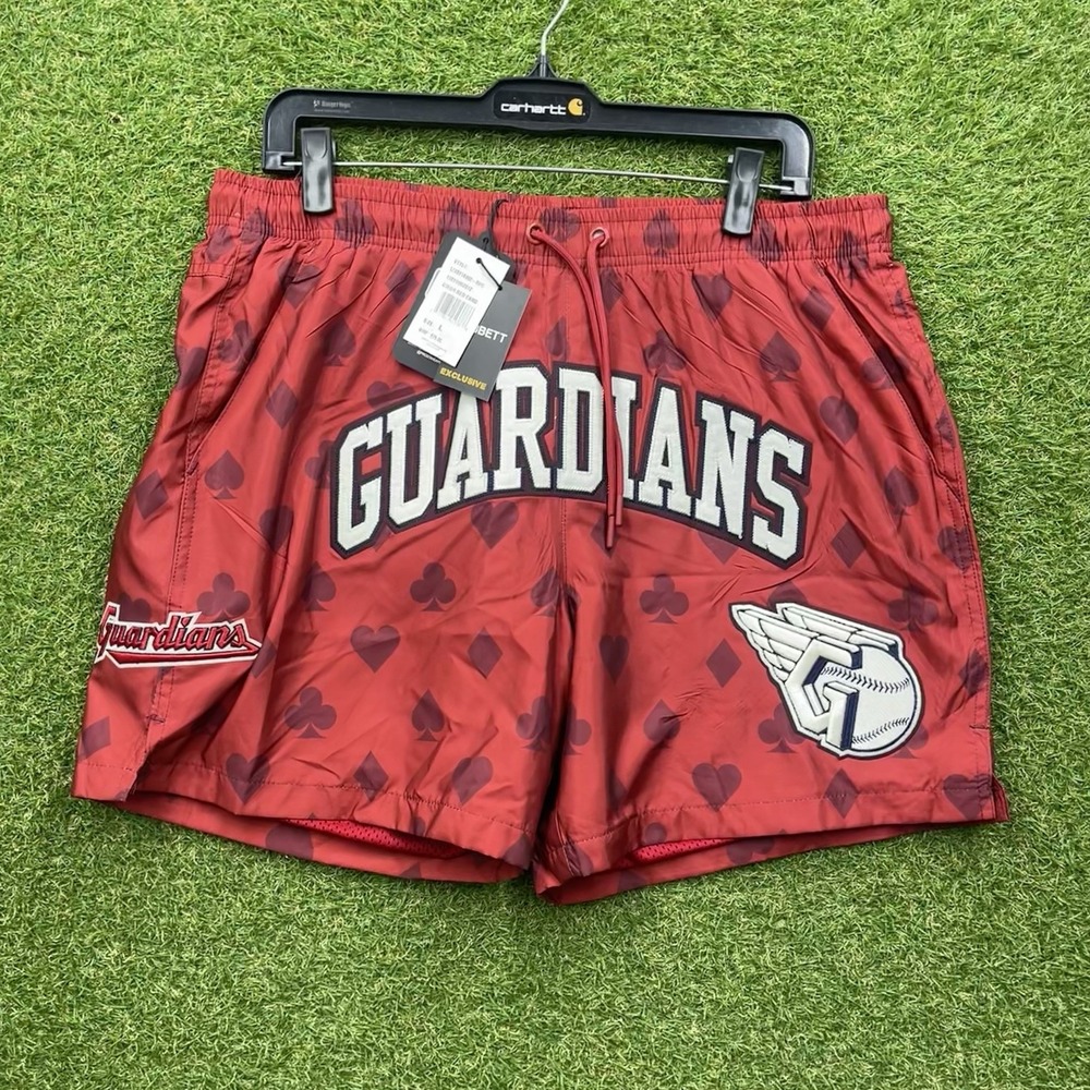 Pro Standard Cleveland Indians Shorts Mens Large Spellout Guardians $80 NEW